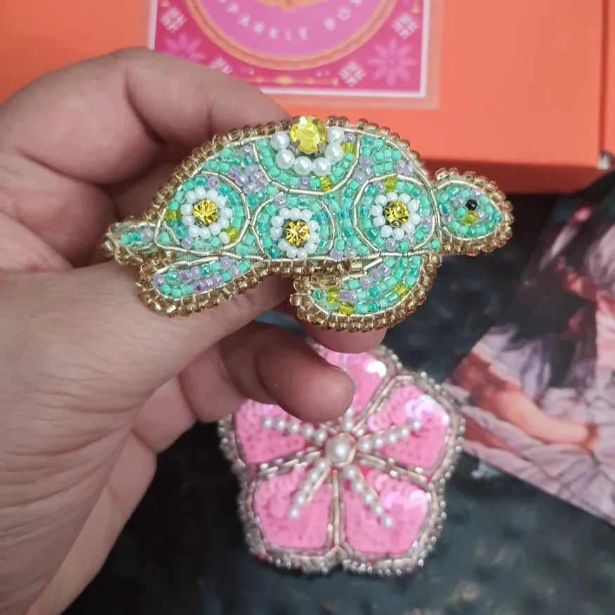 TURTLE AMONG FLOWERS SET