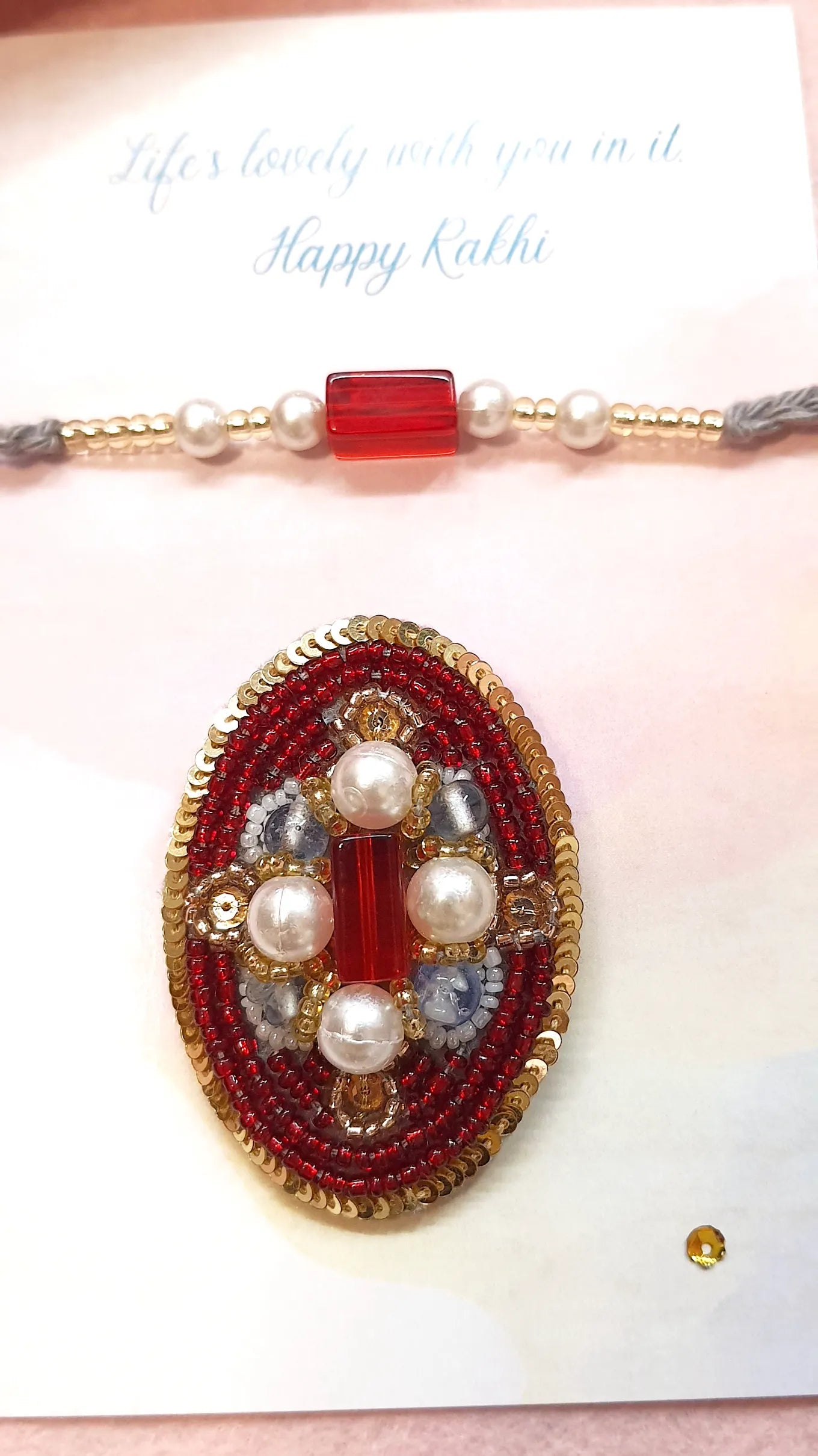 Royal Rakhi & Gemstone Brooch