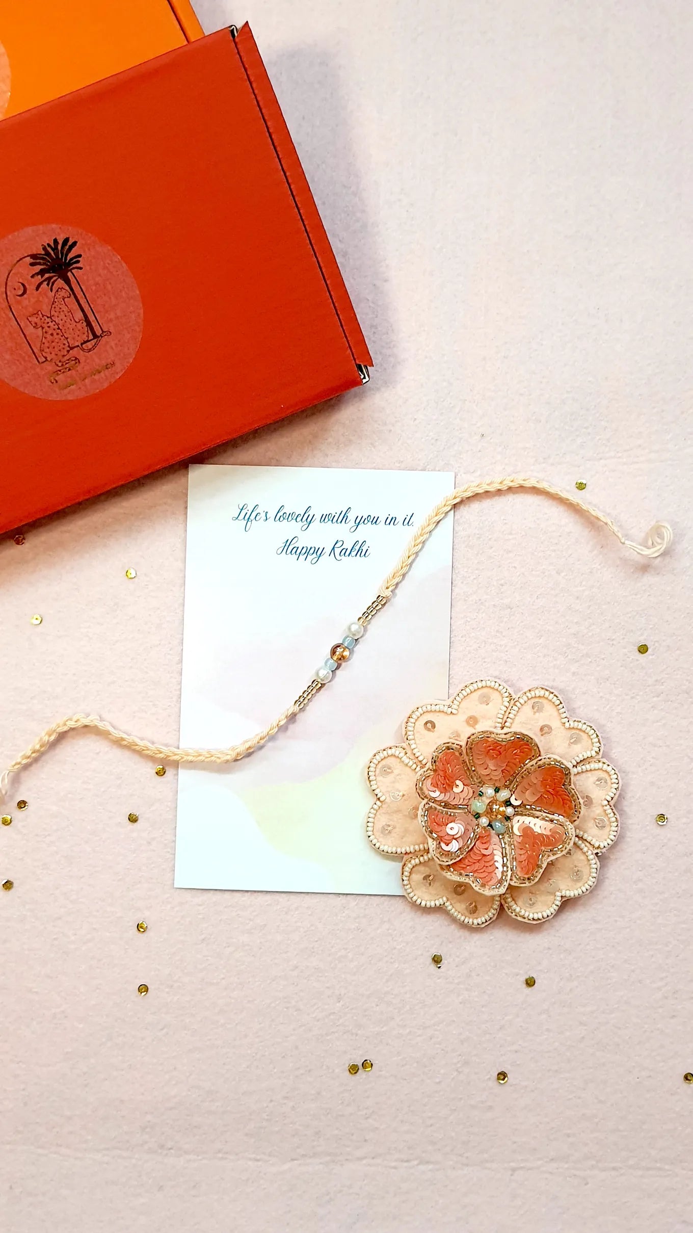 Pearl Rakhi & Dreamflower Brooch