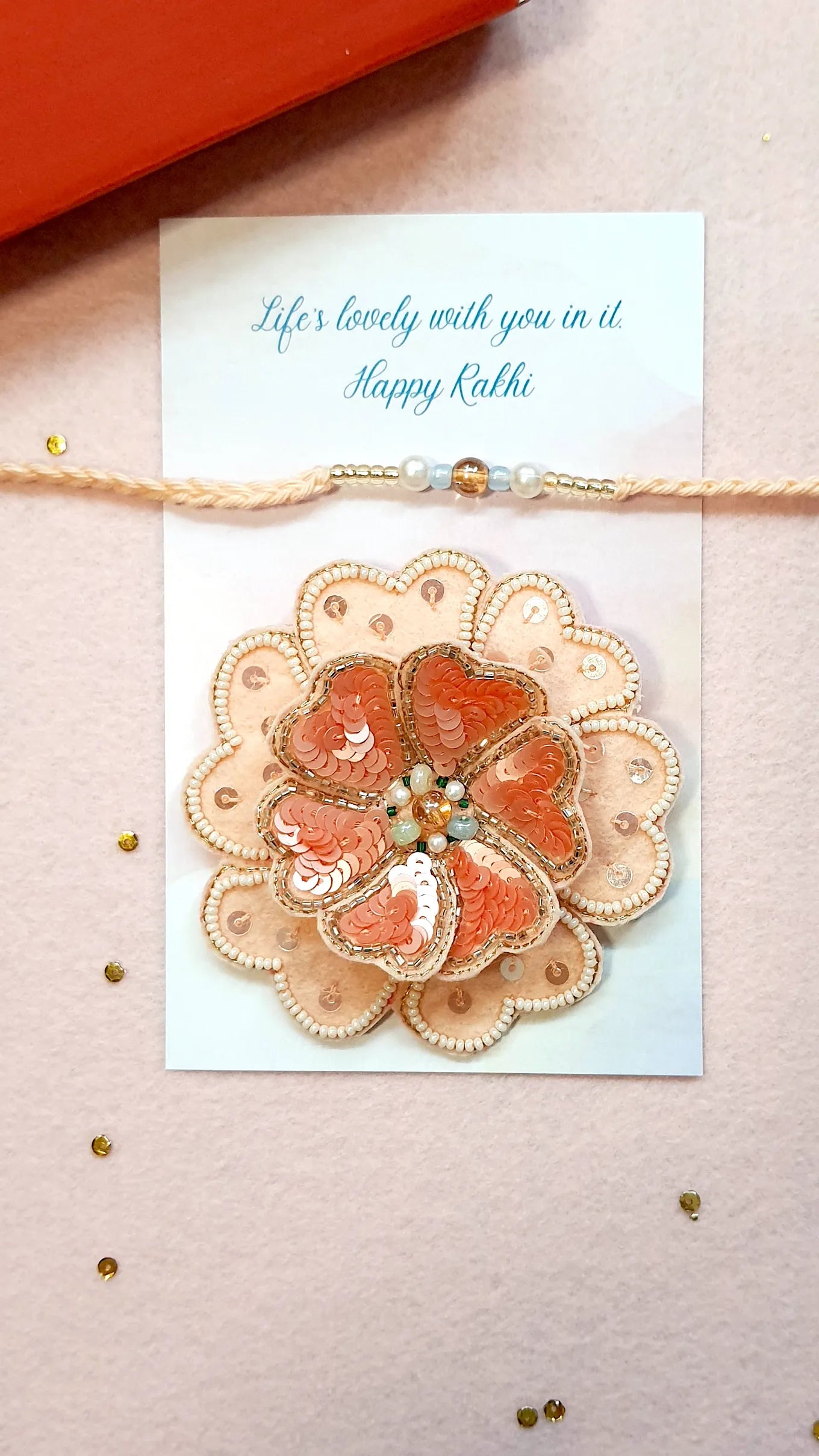 Pearl Rakhi & Dreamflower Brooch