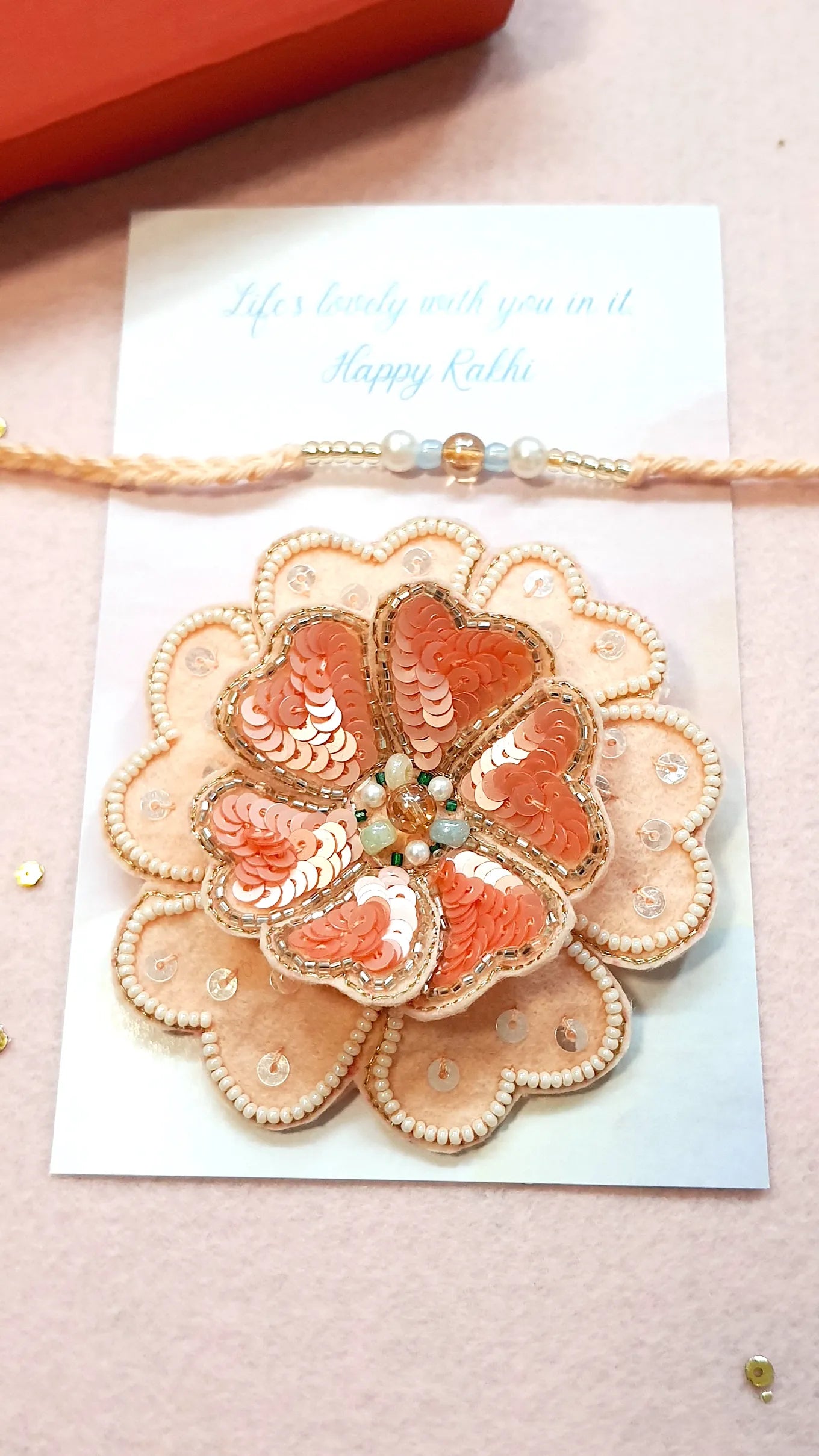 Pearl Rakhi & Dreamflower Brooch