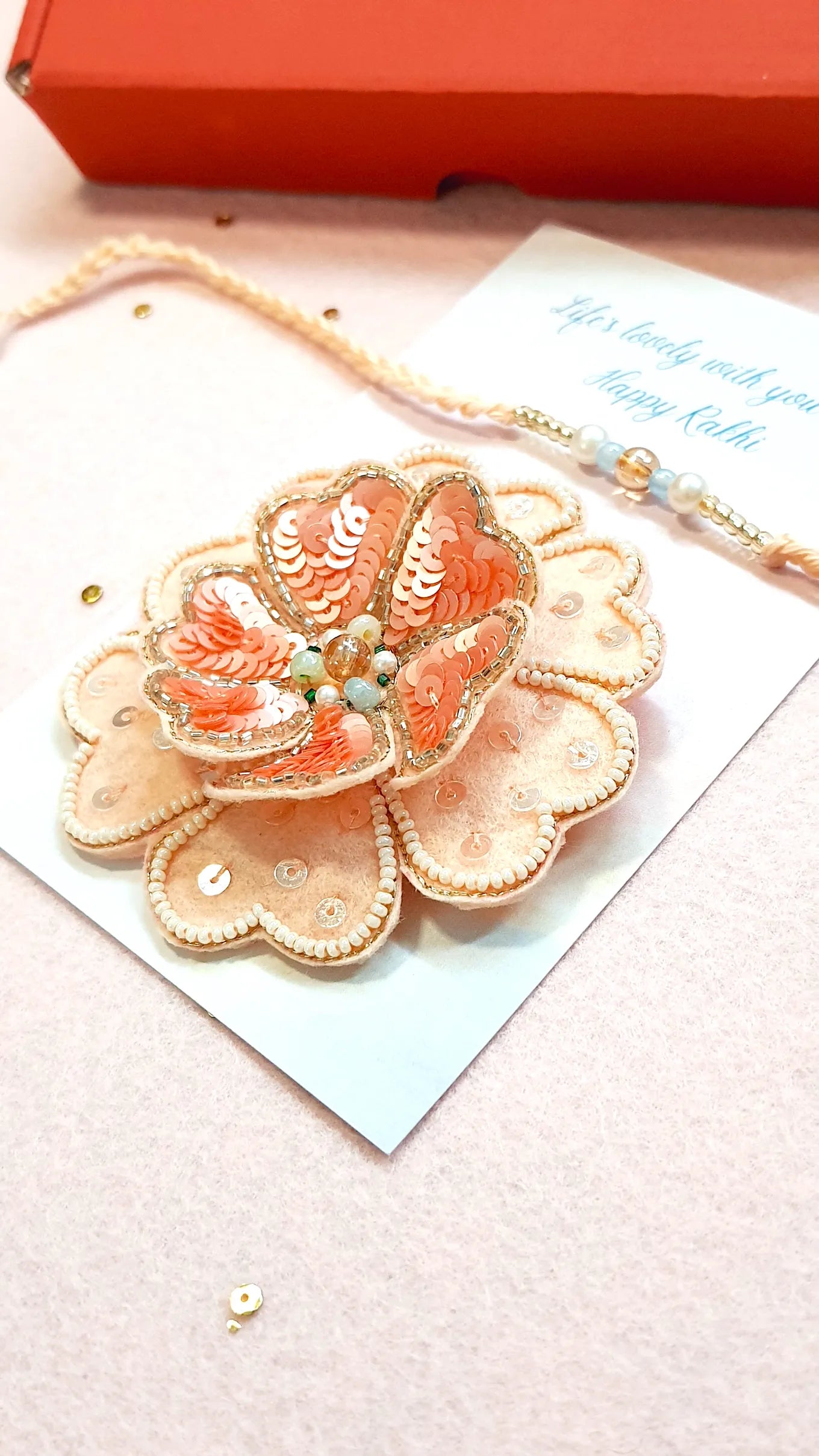 Pearl Rakhi & Dreamflower Brooch