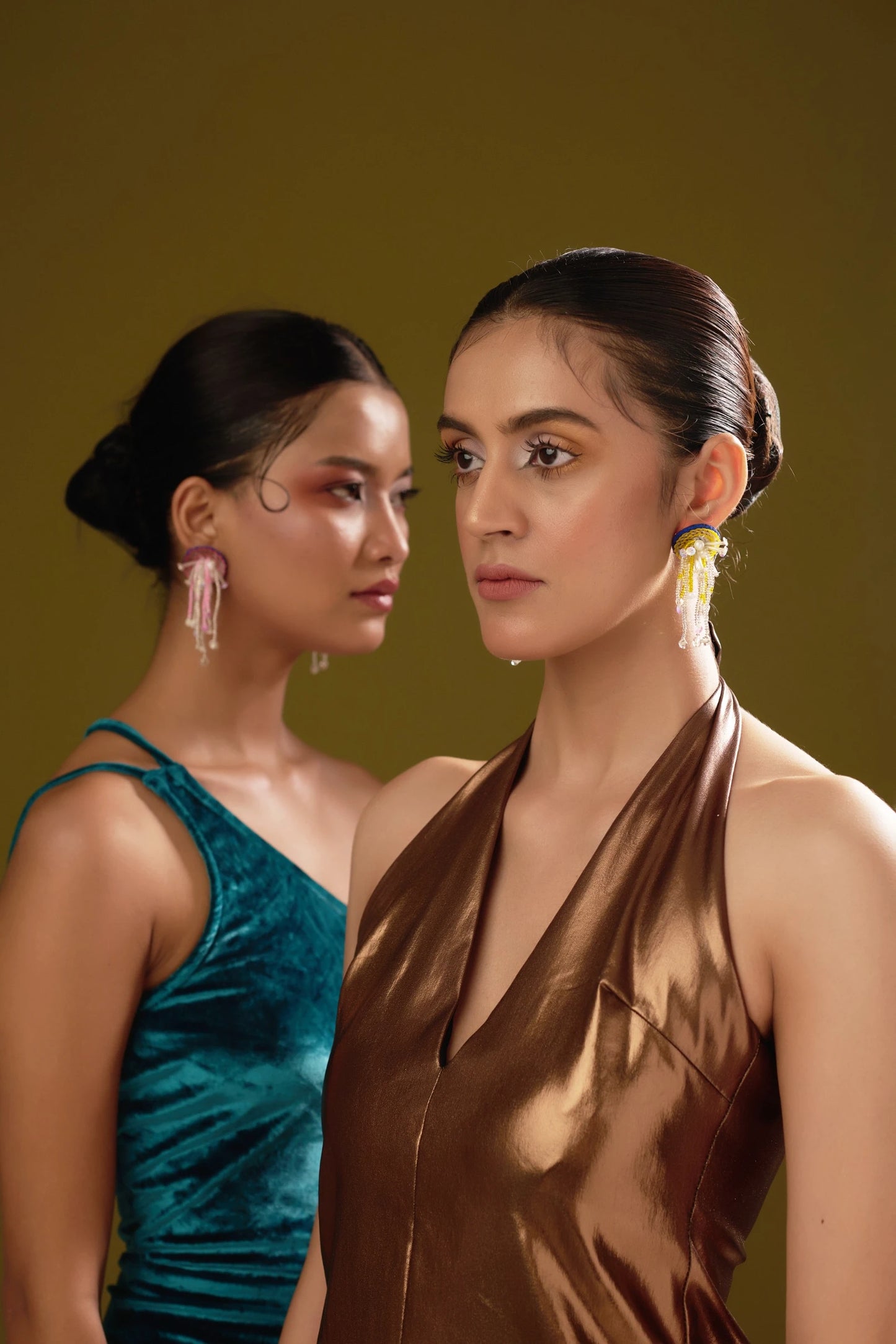 AATISHBAAZI EARRINGS (PINK)