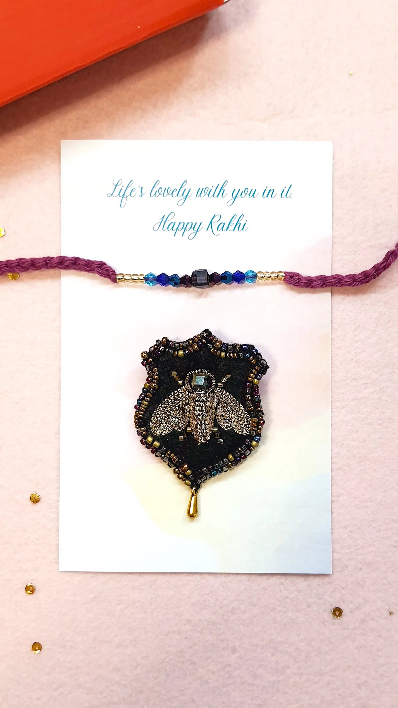 Blue Nile Rakhi & Cairo Bee Brooch